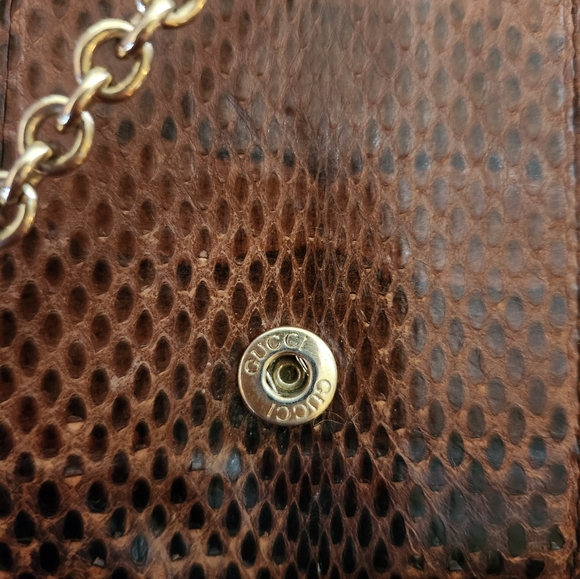 Gucci Python Wallet on a Chain Clutch Bag - Picture 6 of 9